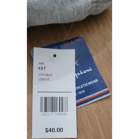 Champion Sweatpants Mens Size 4XL Tall Gray Powerfleece Athletic Loungewear - Picture 6 of 11